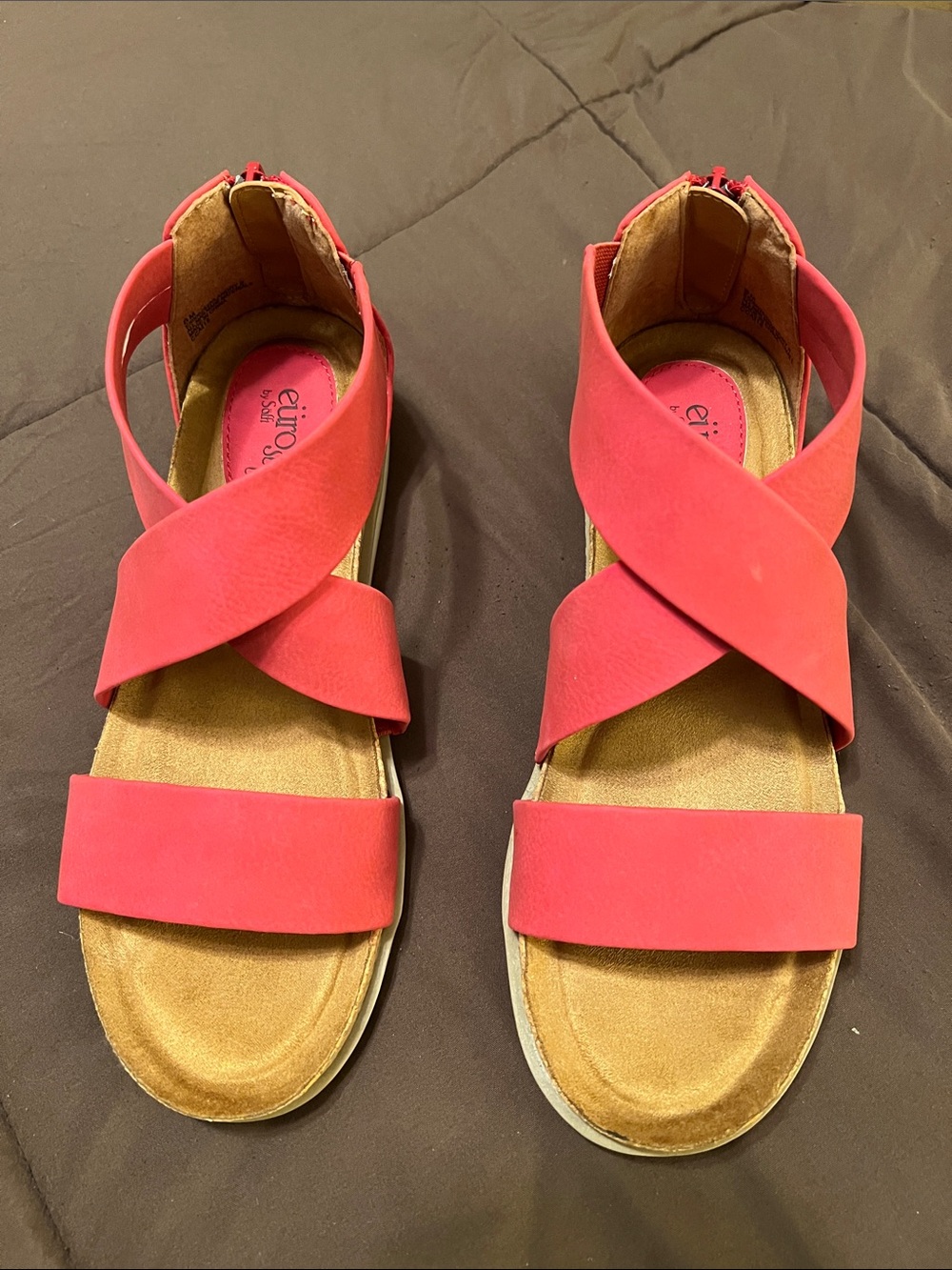 Women's Coral Cross-Strap Sandals by Eurosoft by Sofft